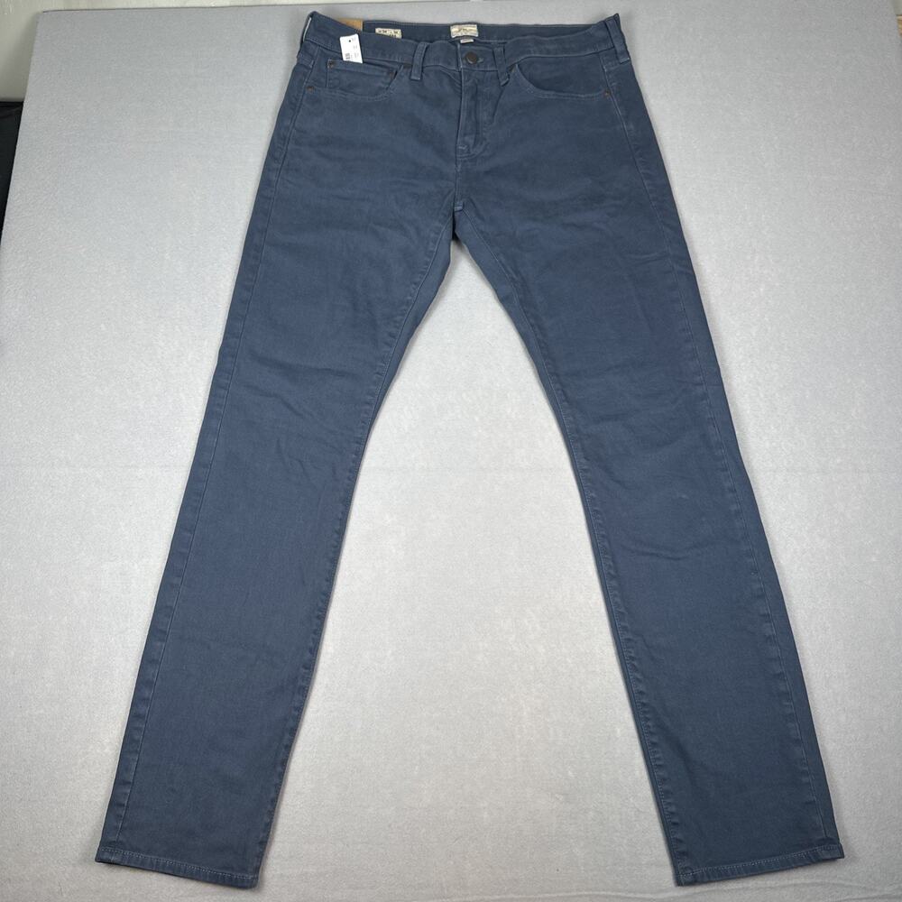 NWT J. Crew Garment Dye Stretch Chino Pants Men’s Size 34” x 34” Style 484 Blue